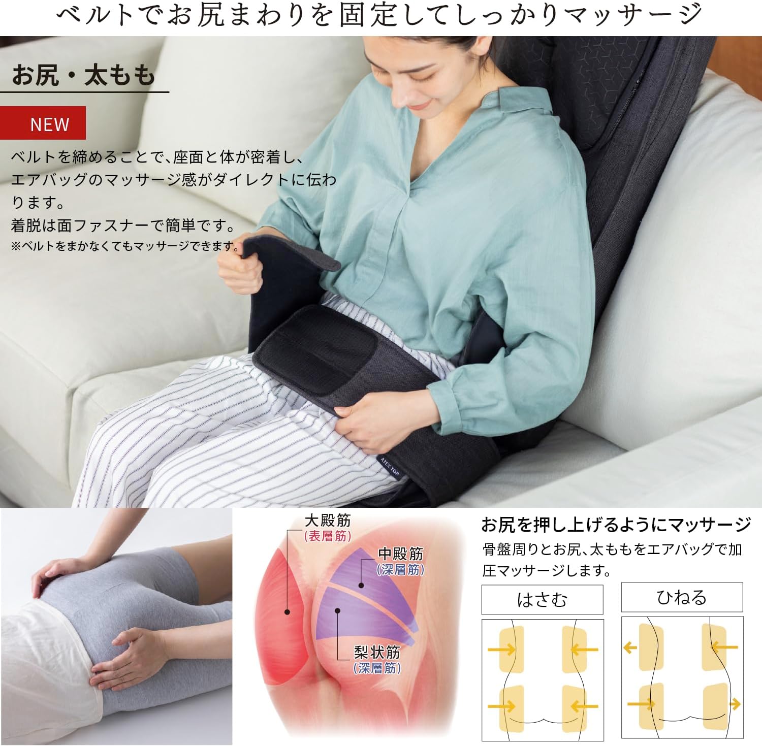 月額6,380円レンタルプラン：アテックス ATEX ルルド マッサージシート
