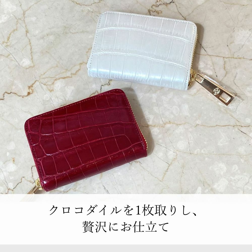 クロコダイルウォレットミニウォレット 財布【濱野皮革工藝