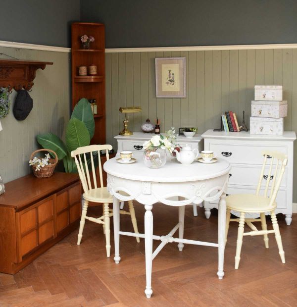 フランスのウォールシェルフ、オーク材のおしゃれなアンティークの壁