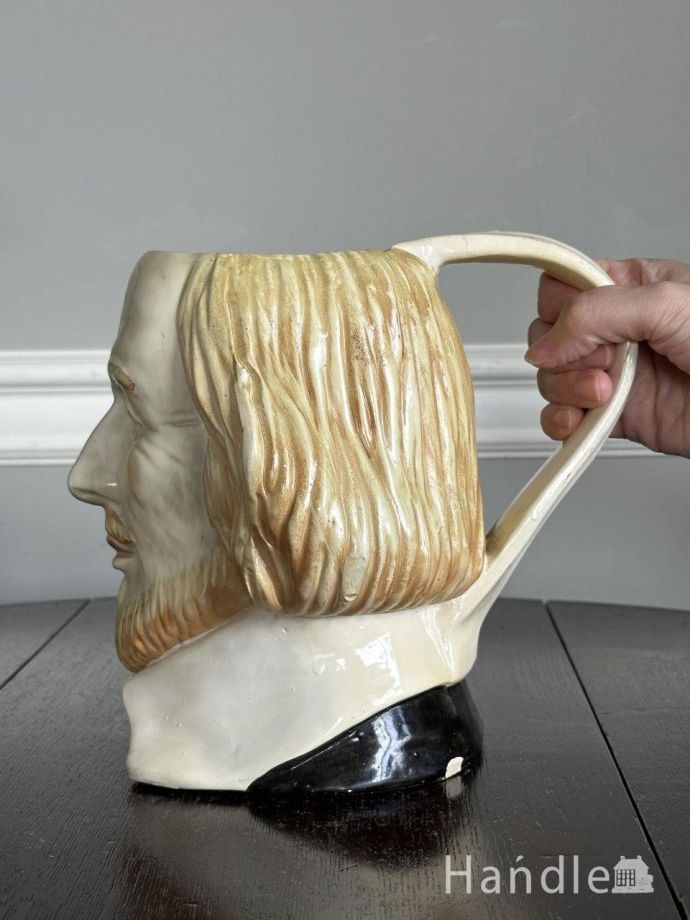 イギリスから届いたビンテージジャグ、シェークスピアのトビージャグ(m