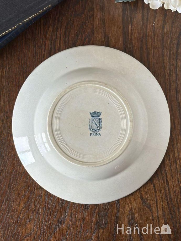 フランスから届いたアンティーク陶磁器のボウル、繊細な絵がとても