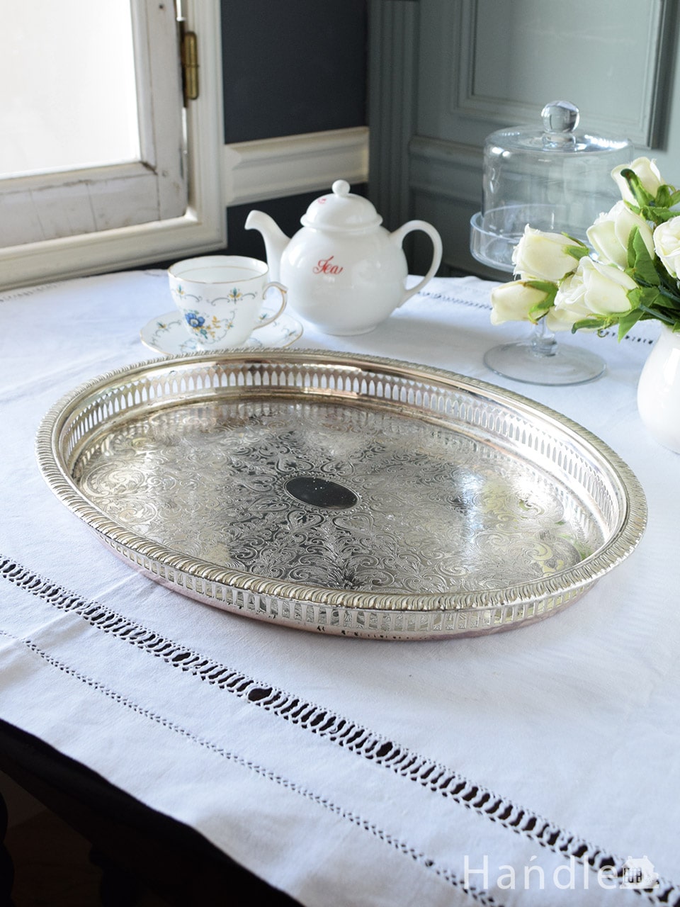 英国アンティークのシルバー雑貨、イギリスで見つけたシルバープレート