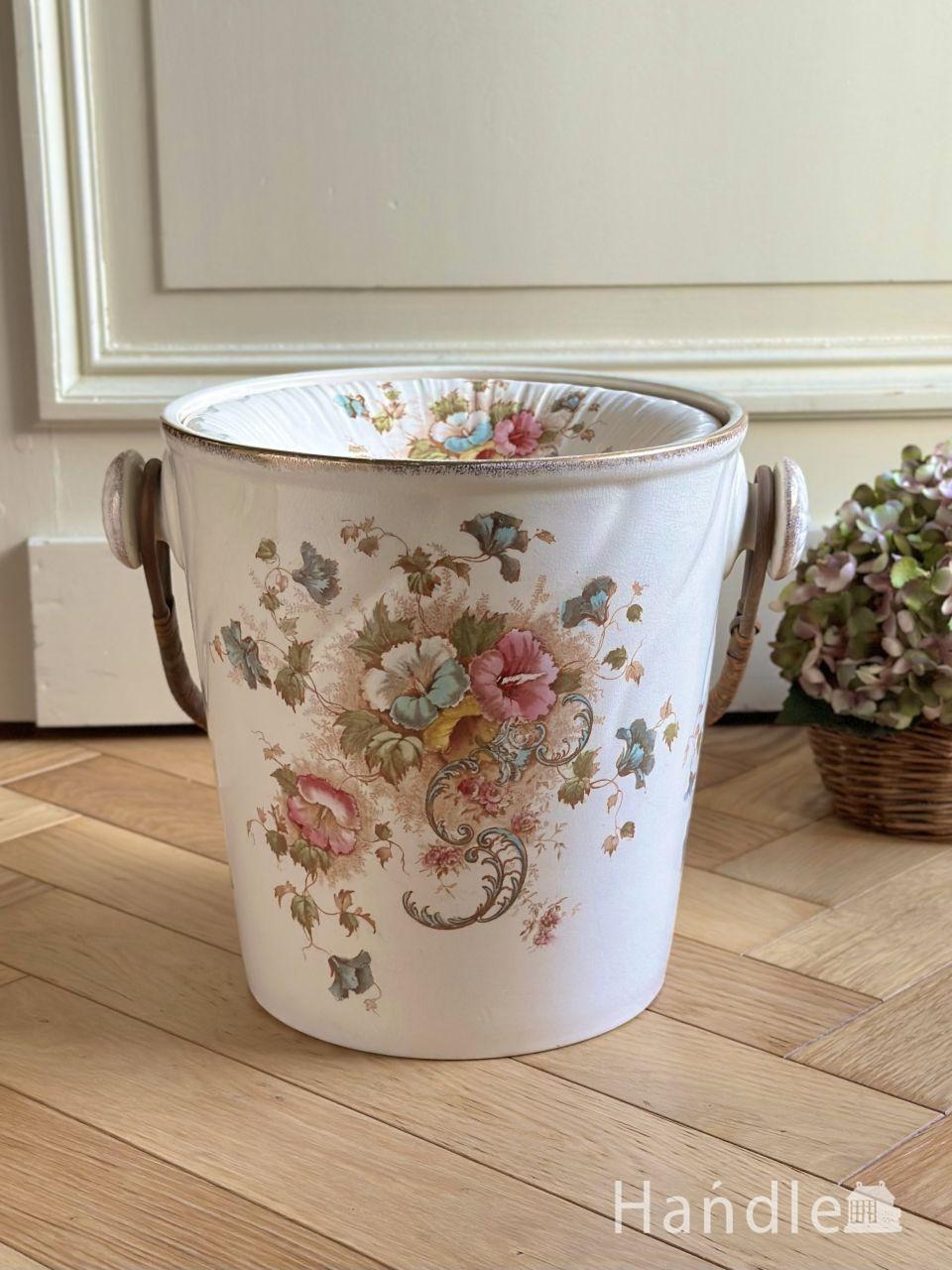 英国の銀雑貨、美しい透かし彫りのアンティークシルバー（ティー