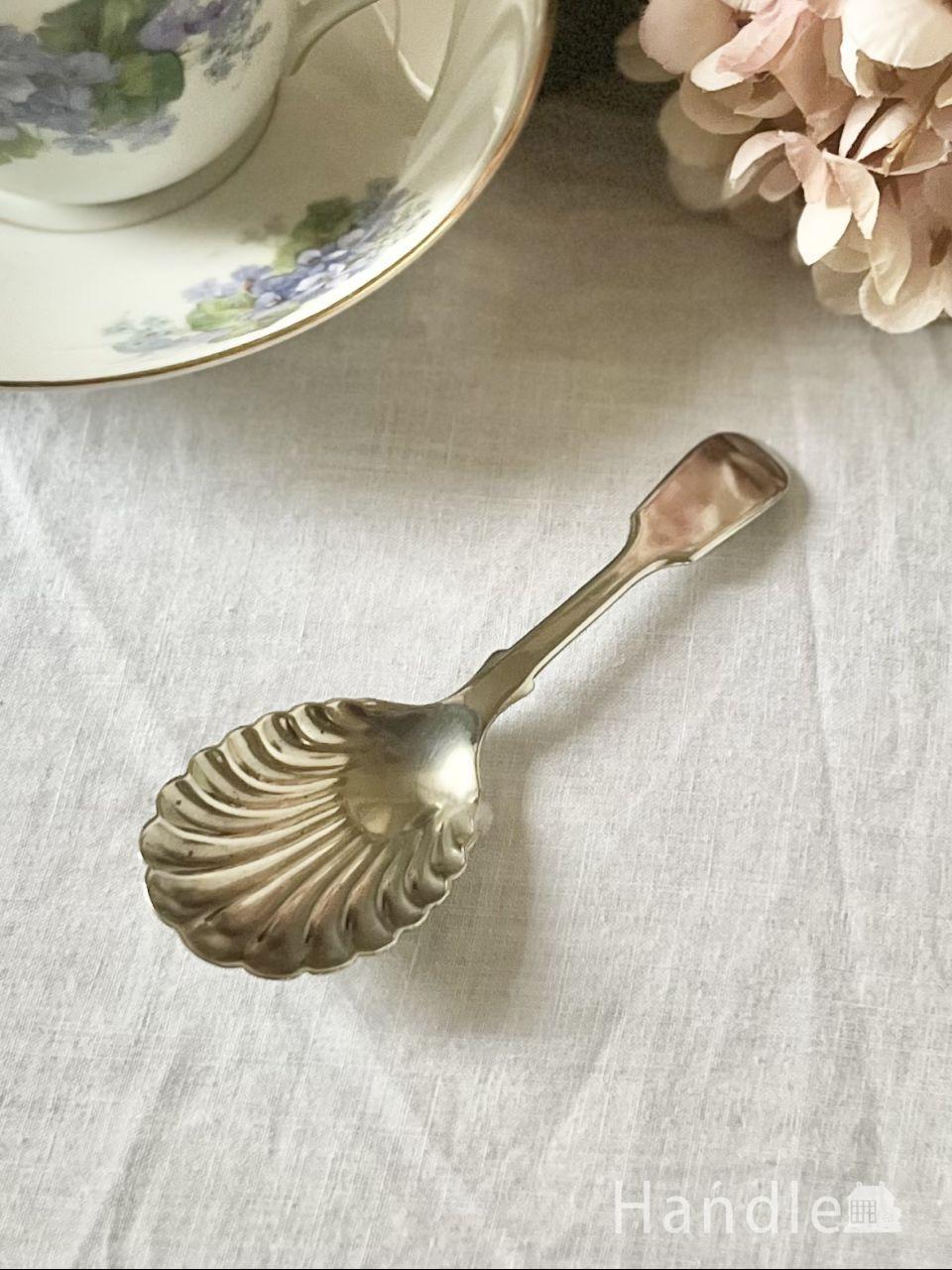 アンティークガラスのおしゃれなカトラリー、プレスドグラスの