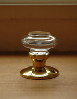 アンティーク風ドアの取っ手・お洒落なガラスのドアノブ （ラッチ