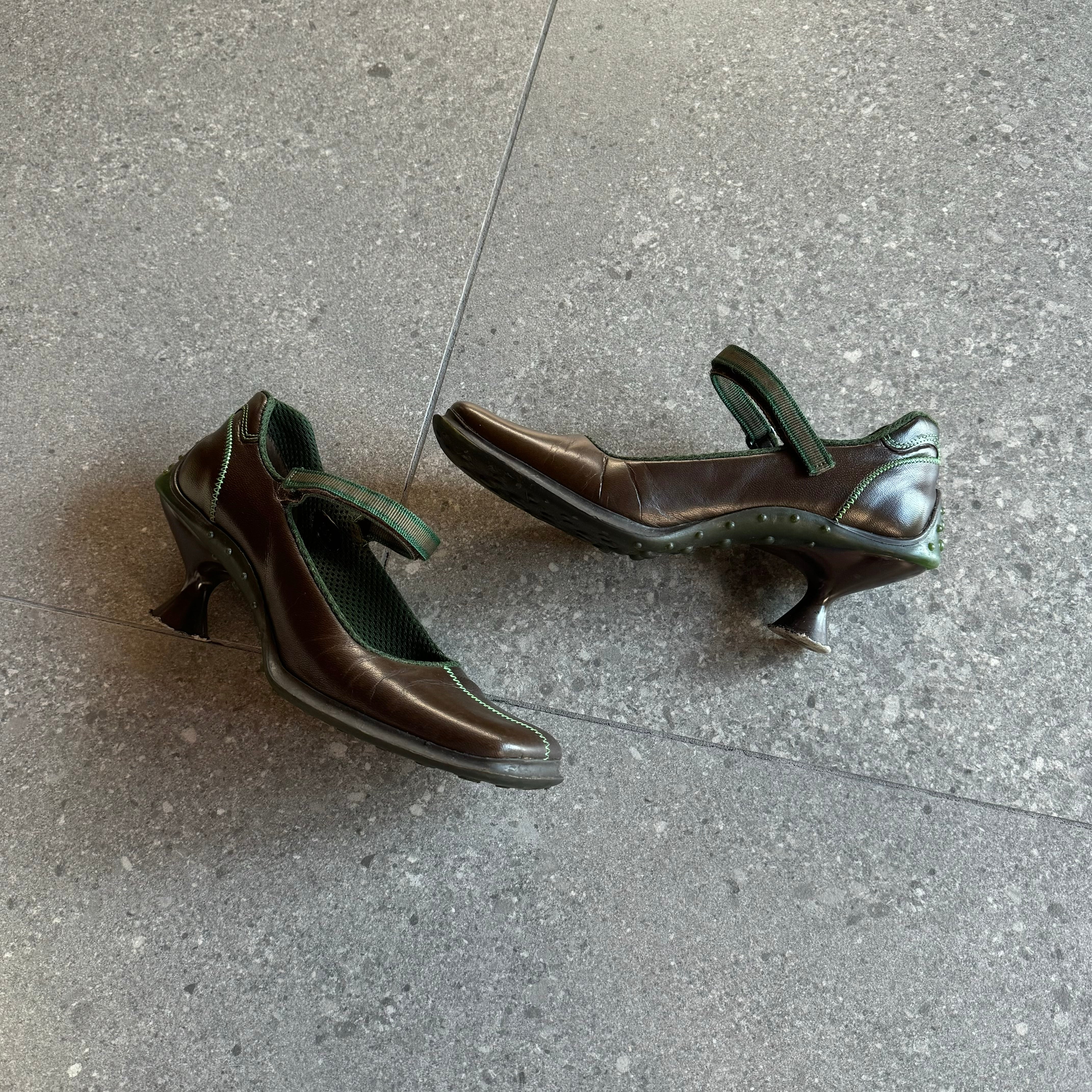 miu miu f/w 1999 mary jane bubble sole heels – hachi archive