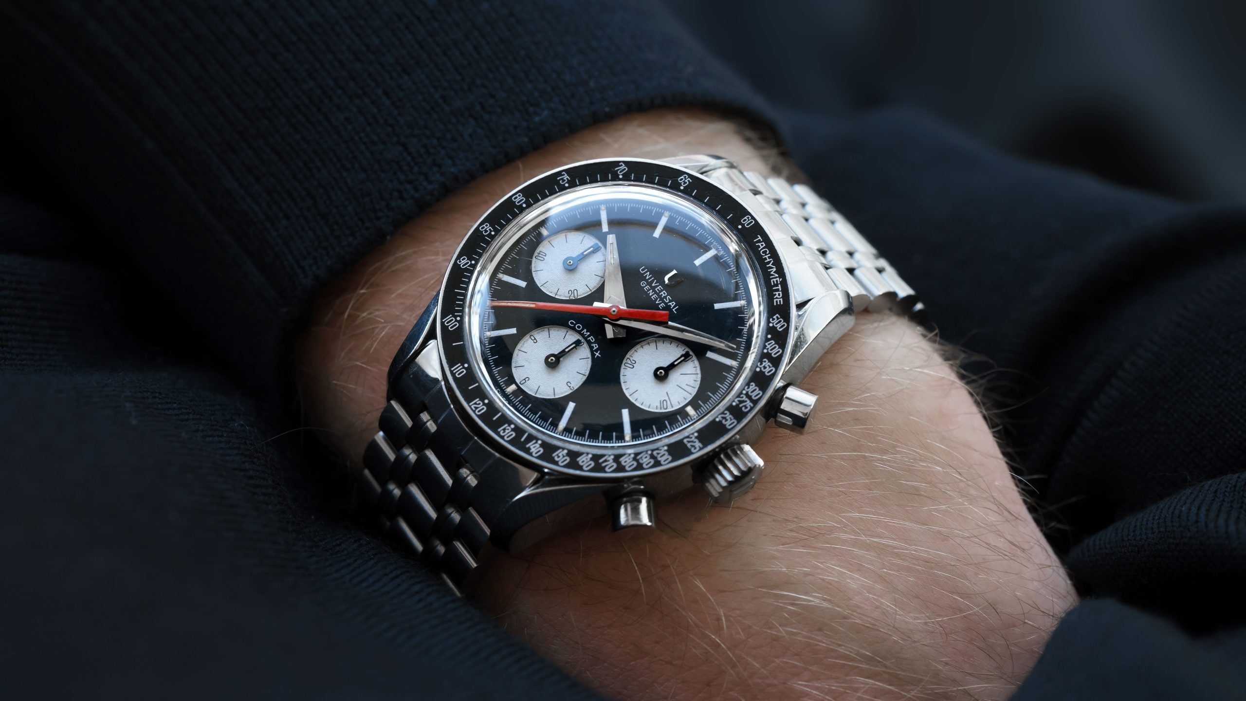 885103/01, 'Evil Nina' Compax, Steel – Hairspring