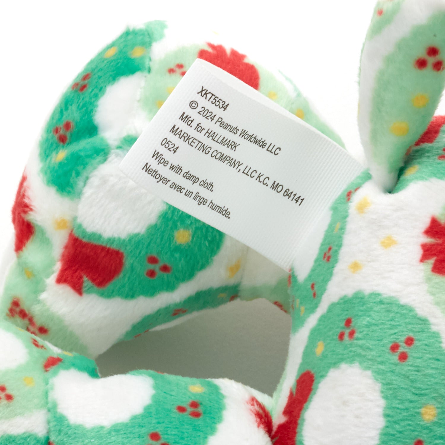 Peanuts® クリスマスリース柄 スヌーピー Floppy 寝そべり 限定