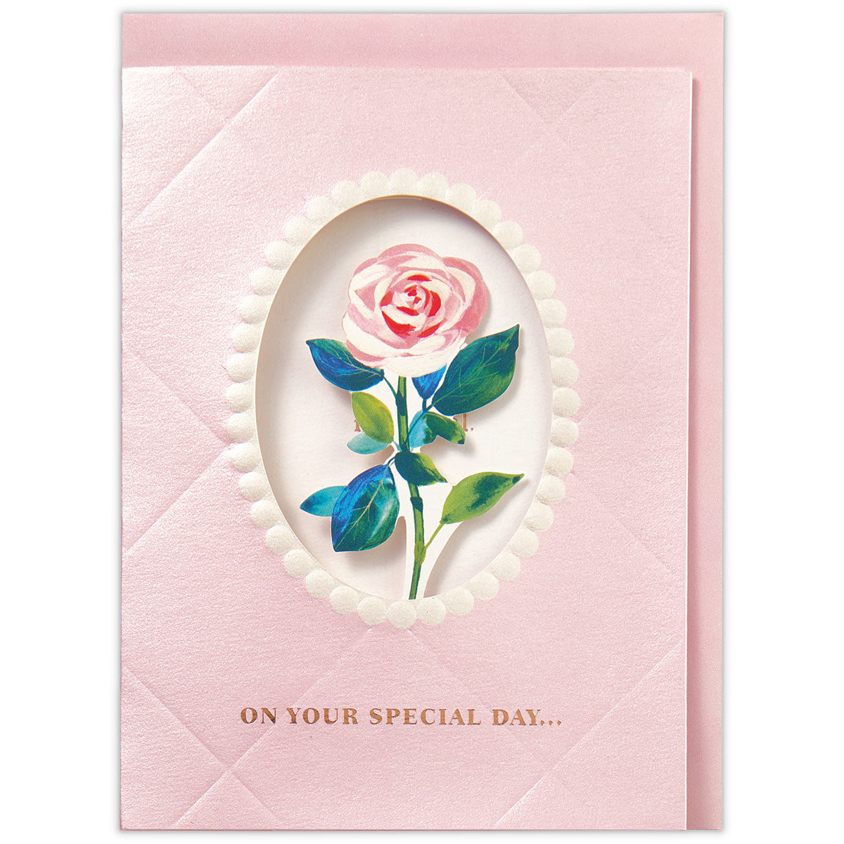 バラII【誕生お祝い／立体カード／シングルフラワー】 – 日本ホール