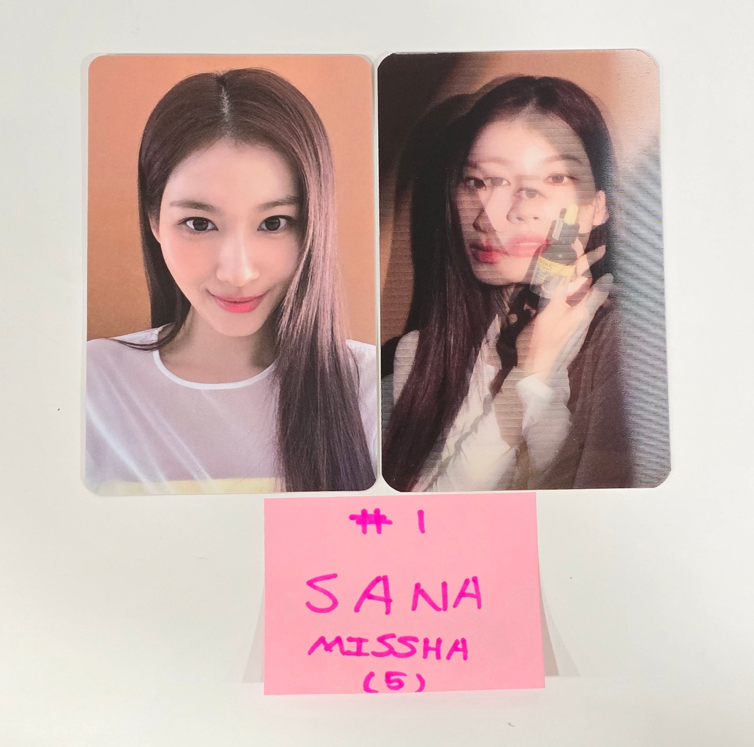 Sana (Of TWICE) - MISSHA Gift Event Photocards Set (2EA) [24.7.25