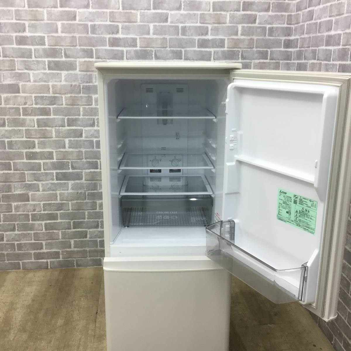 名古屋市優先】三菱 MR-P15F-W 2ドア冷蔵庫 146L 2021年製北 名古屋市