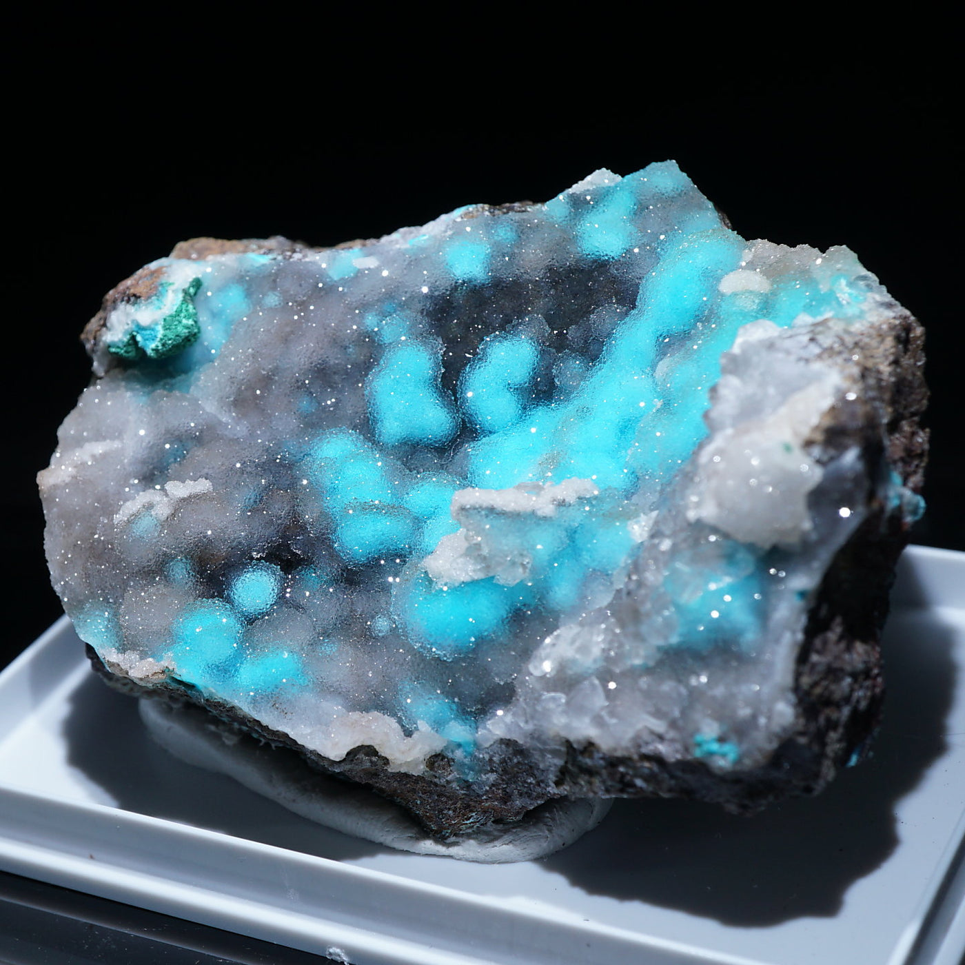 チリ産 クリソコラ・水晶 – 天然石ハッピーギフト