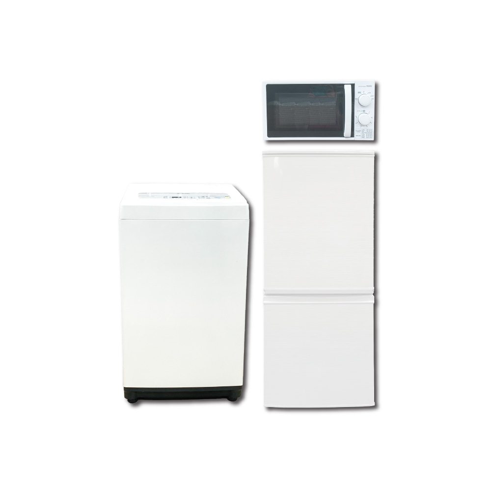 生活家電 3点セット 冷蔵庫 洗濯機 電子レンジ 一人暮し G087 生活家電