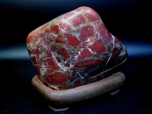 ◇セール！天然石！京都産／赤石系柄石－台座付No,105◇ - 鑑賞石のお店 悠