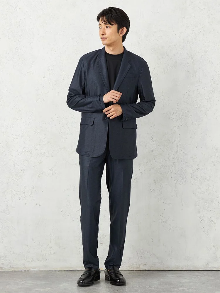 サックス 【上下セットアップ】プリントメッシュ ウォッシャブル