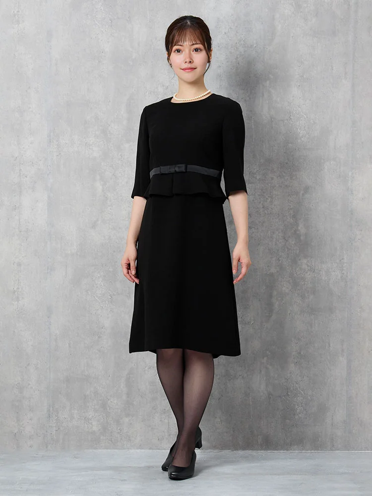 ウィメンズ フォーマル アンサンブル ブラック 無地 通年【レディース