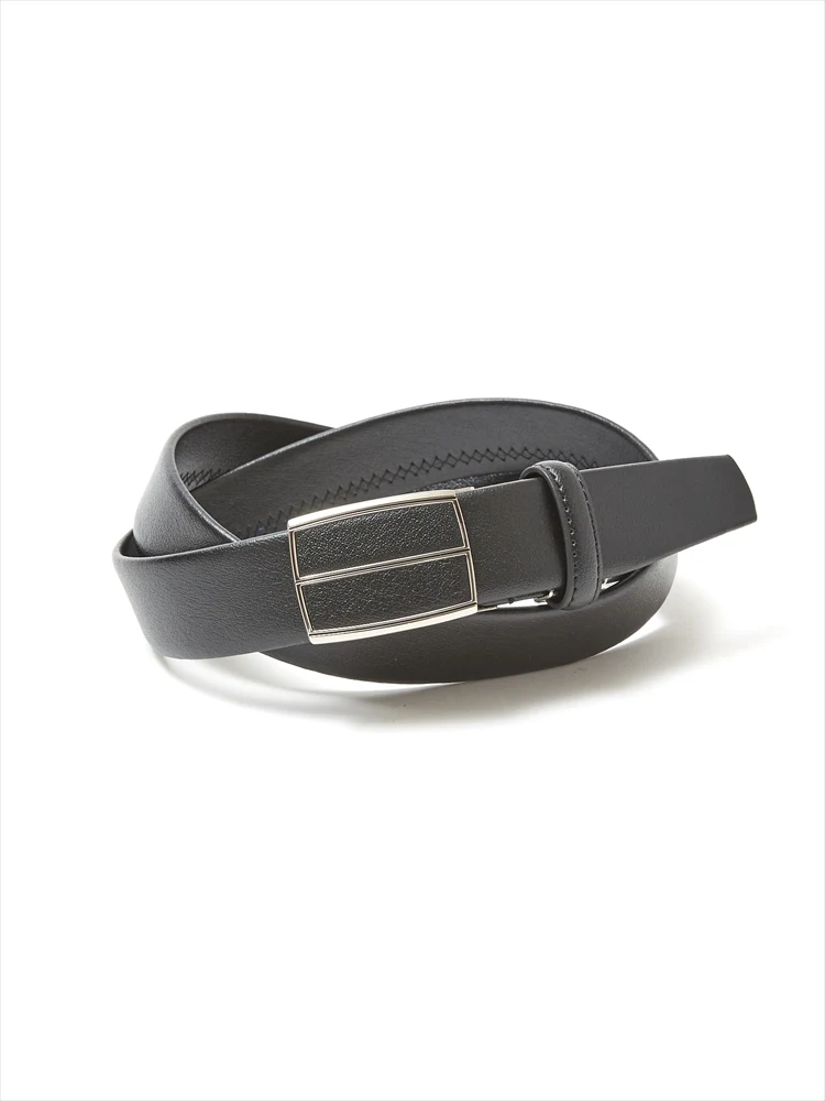 D．ブラウン ビジネスベルト 千鳥無双ベルト レギュラー 通年