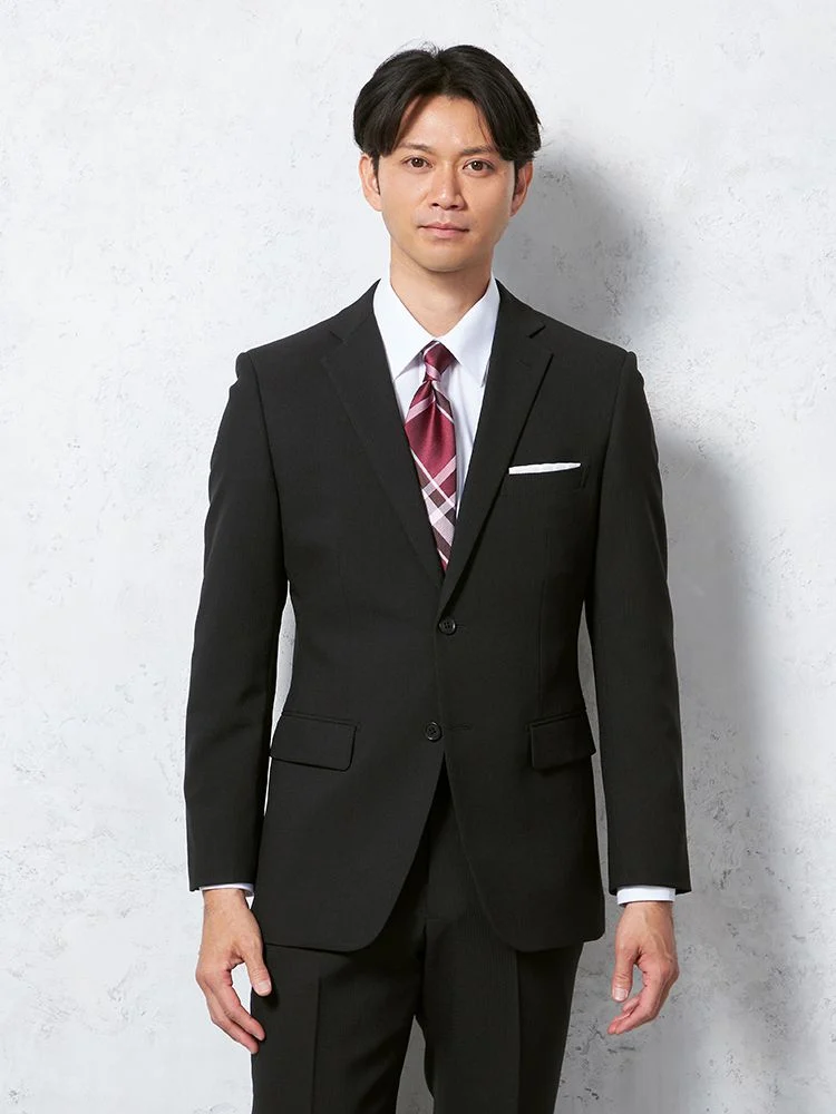 スーツ 2つボタン【WEB限定】4WAYストレッチ ストライプ