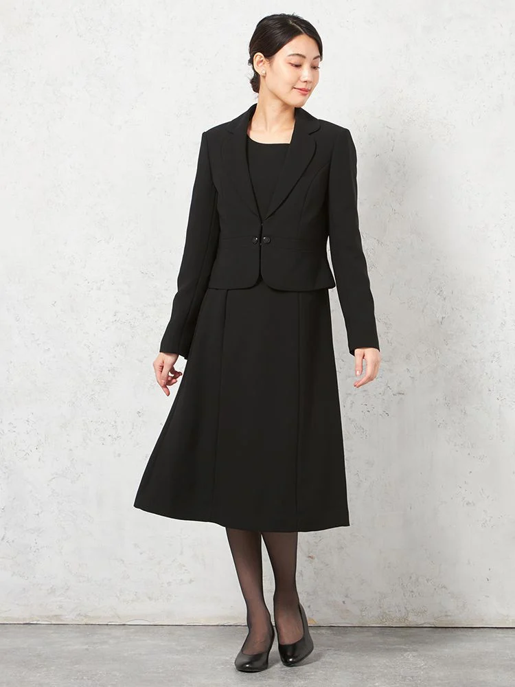 フォーマル2点セット】テーラードジャケット/前開きワンピース