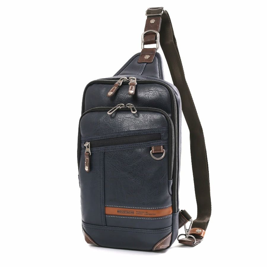 公式】 MOUSTACHE ボディバッグ 合皮 JTZ-4155 ハーヴェスト