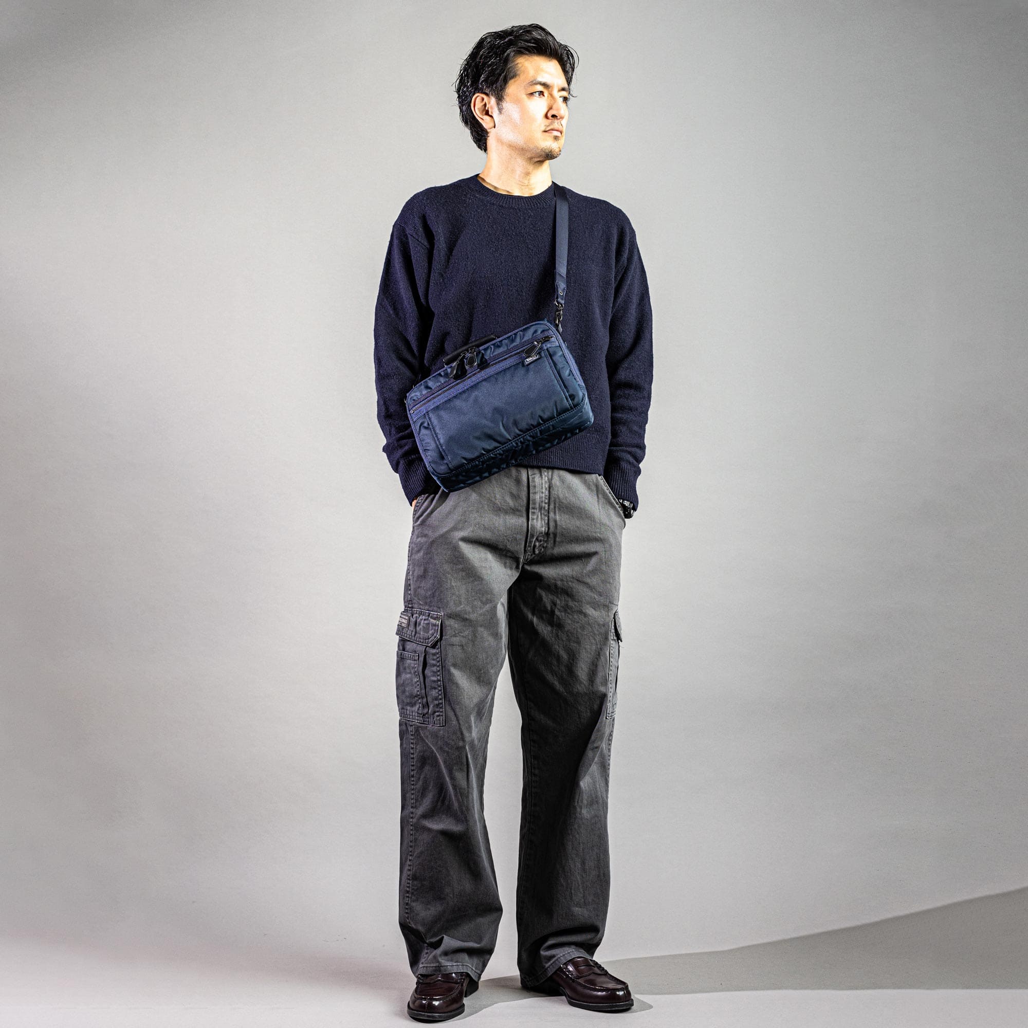 公式】HARVEST LABEL フライヤーズスティード ショルダーバッグ メンズ