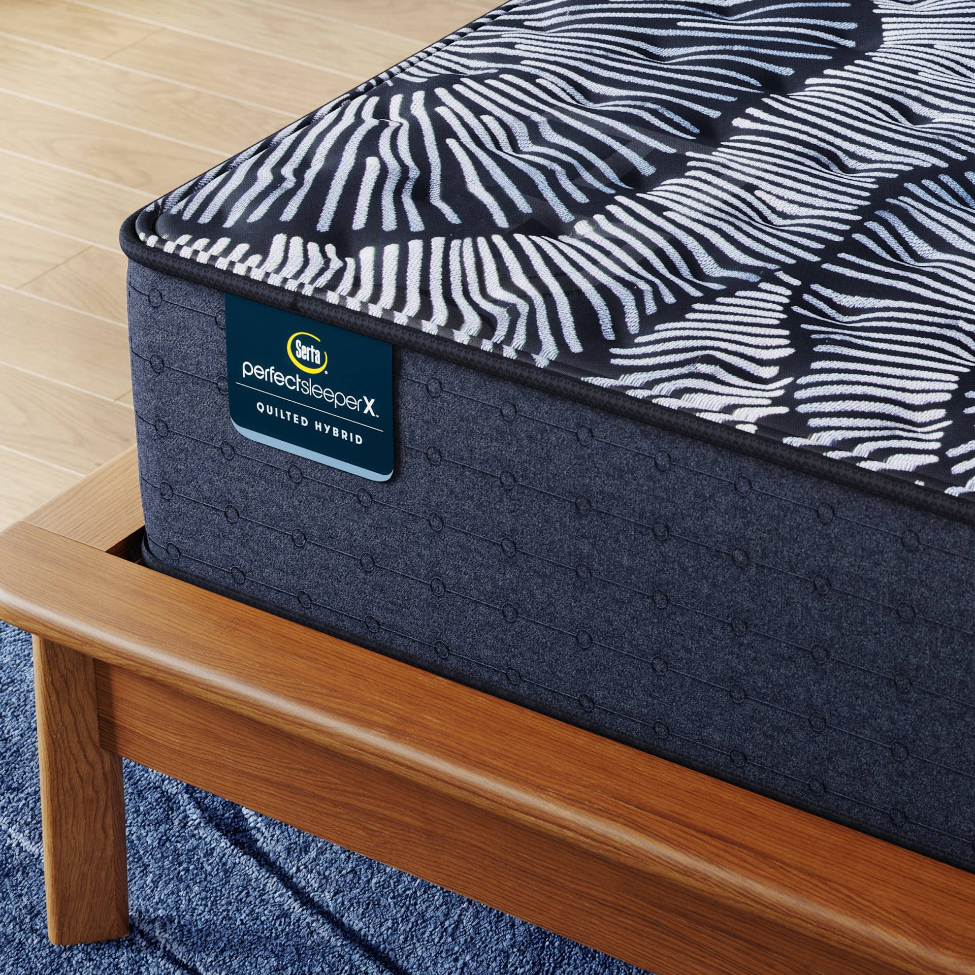 Serta Perfect Sleeper X Quilted Hybrid Mattress | Hardwood