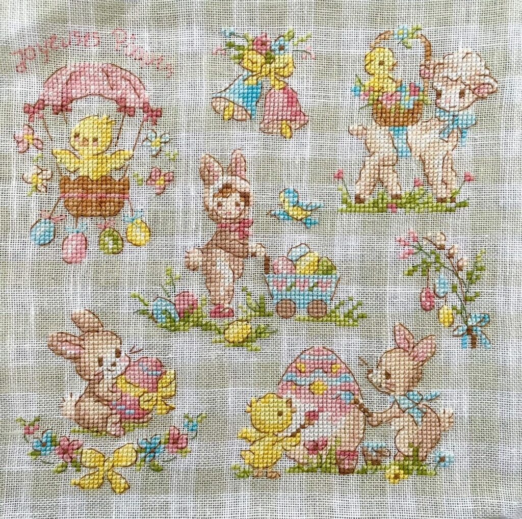 イースター クロスステッチ図案 | 針と糸.fun