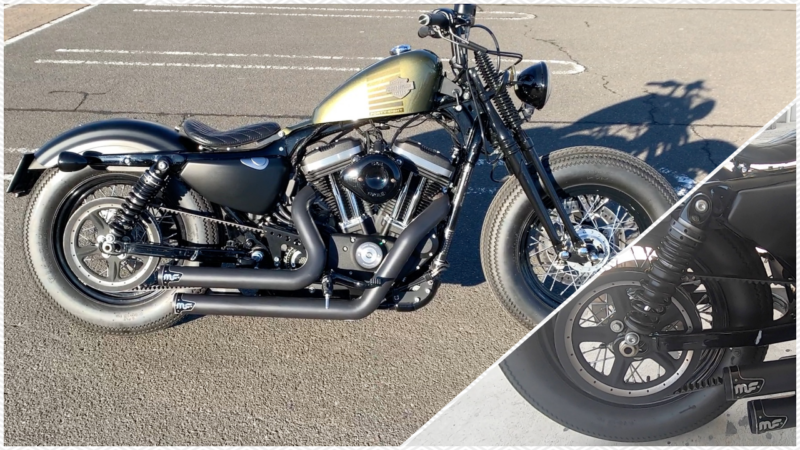 リアサス交換！スプリング付きで限界のローダウン♪ | スポーツスター