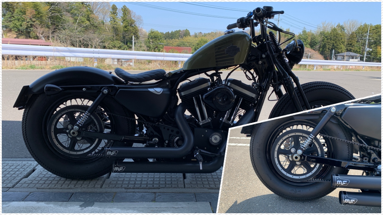 リアサス交換！スプリング付きで限界のローダウン♪ | スポーツスター