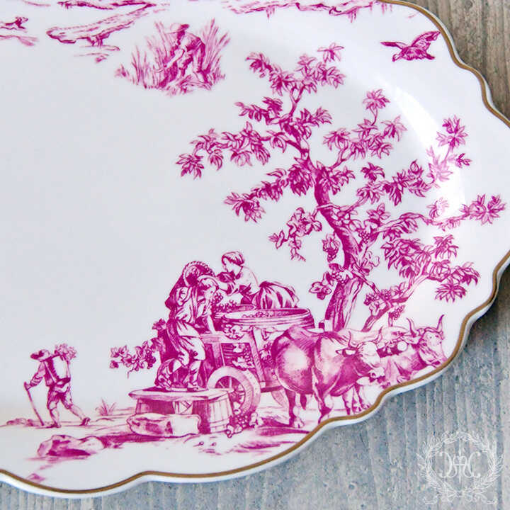 トワルドジュイボルドーオーバルプレート｜輸入食器・雑貨の通販