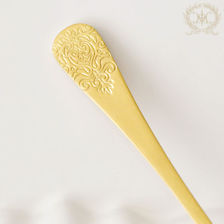 ティータイムカトラリー2人用ギフトセット アラベスク/ゴールド