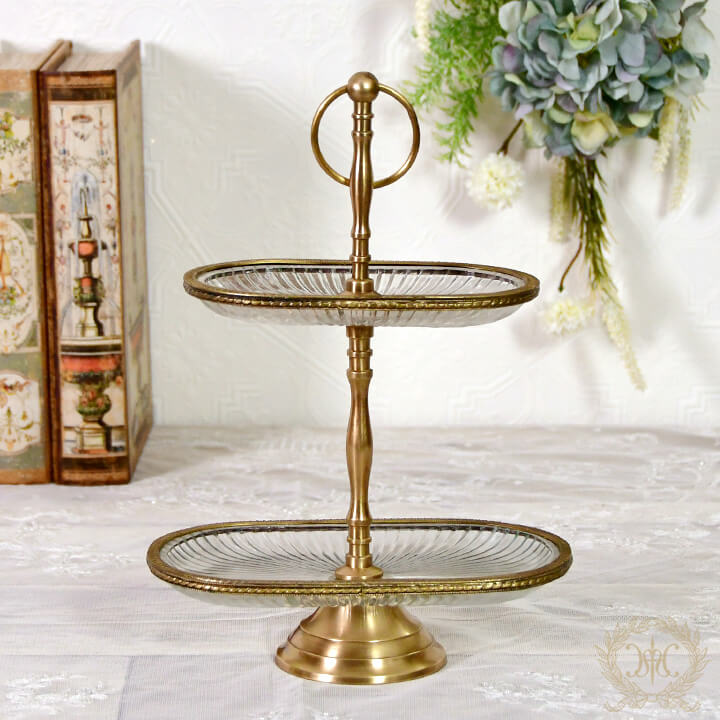 アンティーク2段プティトレイ｜輸入雑貨の通販 | 輸入雑貨の通販