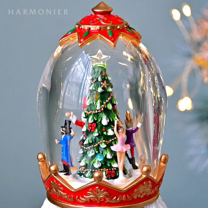 ナッツクラッカーオルゴールドームフィギュア｜クリスマス雑貨の通販