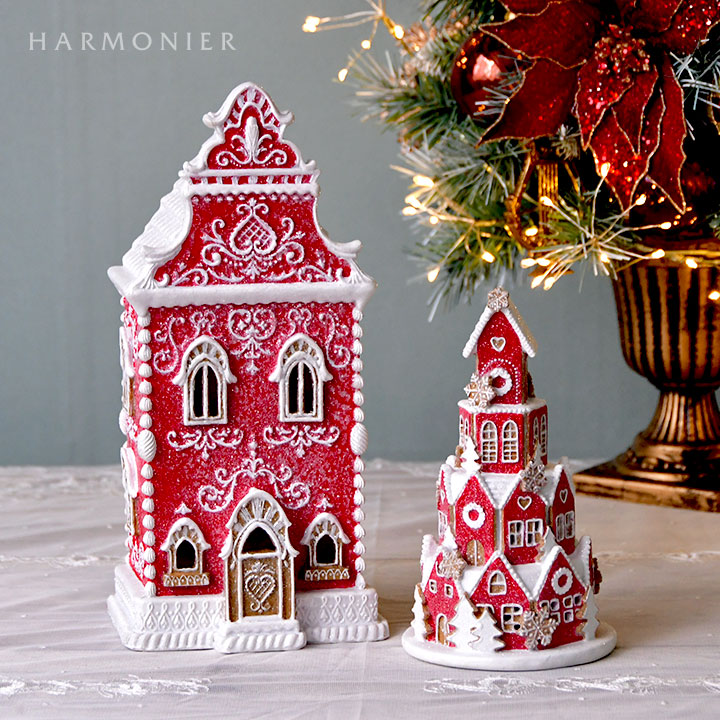 ジンジャーブレッドビレッジ/レッド｜クリスマス雑貨の通販 ハルモニア
