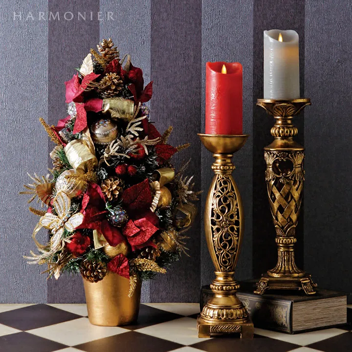 ブリーズLEDキャンドル/ワインレッド/トール｜クリスマス雑貨の通販