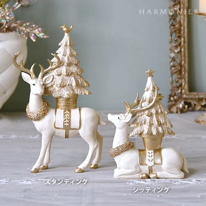 ツリーオントナカイオブジェ（スタンディング/シッティング