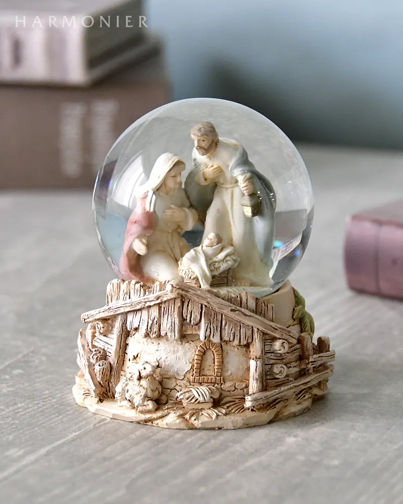 ネイティビティミニスノードーム（ホールド/バスケット）｜クリスマス