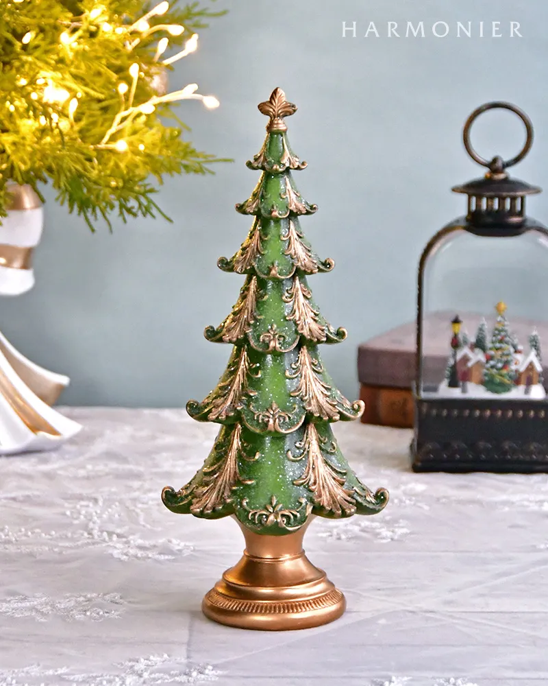ヴィンテージグリーンツリーオブジェ30cm｜クリスマス雑貨の通販