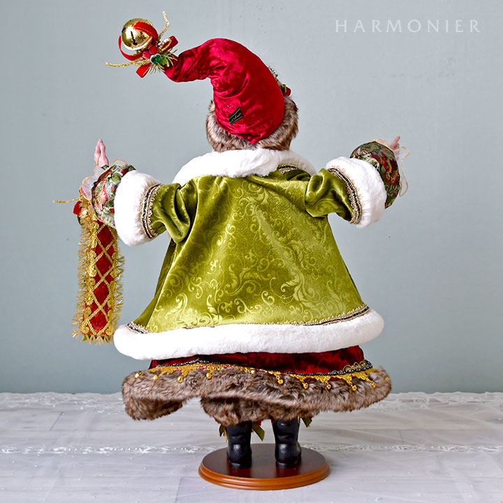 MRサンタフィギュア/グリーンガウン｜クリスマス雑貨の通販 ハルモニア
