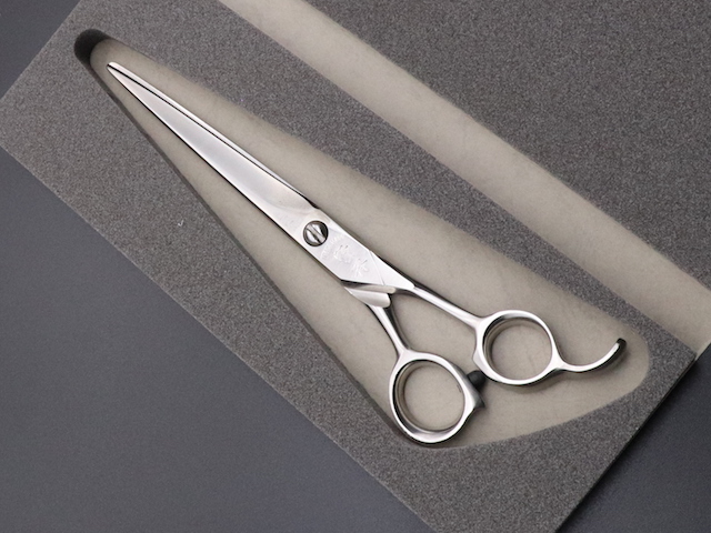 賢斎 沼津海老727 理容師用 セルフカット用 中古シザー ハサミ屋はやし