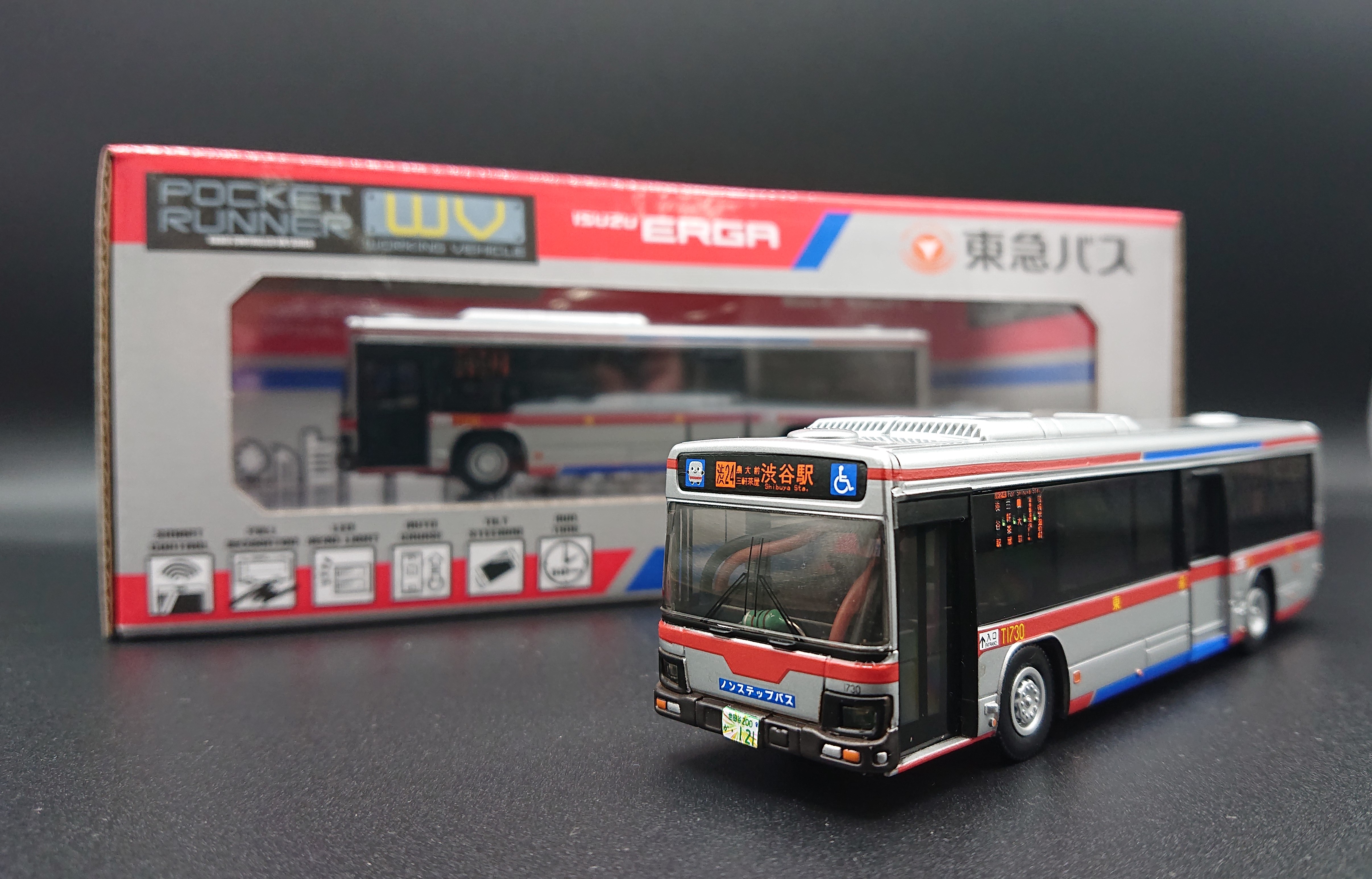 はとマルシェOnline】東急バス ラジコン （京商 POCKET RUNNER いすゞ