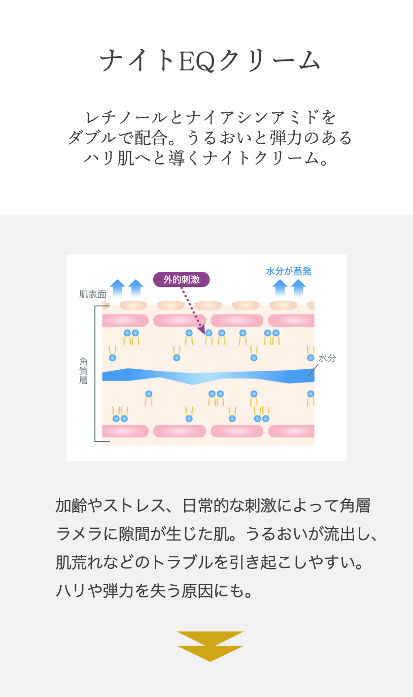 ハウトシールド 夜用美容クリーム ナイトEQクリーム（50g） レチノール配合