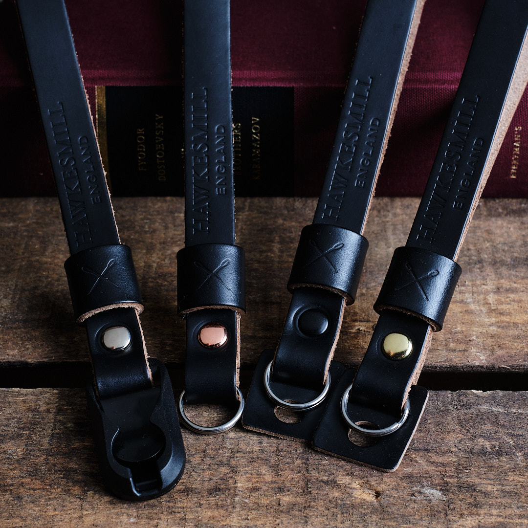 Oxford Leather Camera Wrist Strap | Black | Leica, Nikon, Fujifilm