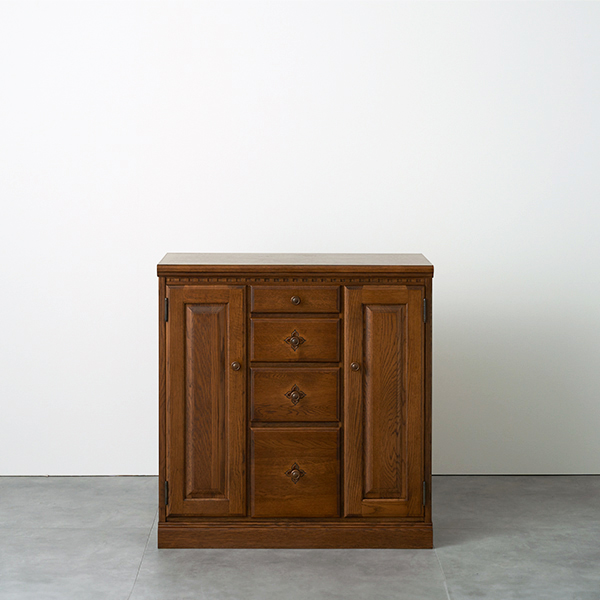 樹種で選ぶ「ライティングビューロー(スツール付)(COT-102)」 | 葉山家具