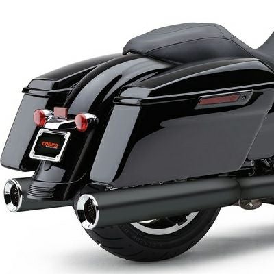 コブラ PowrFlo・4.5インチスリップオンマフラー ブラック |ハーレー