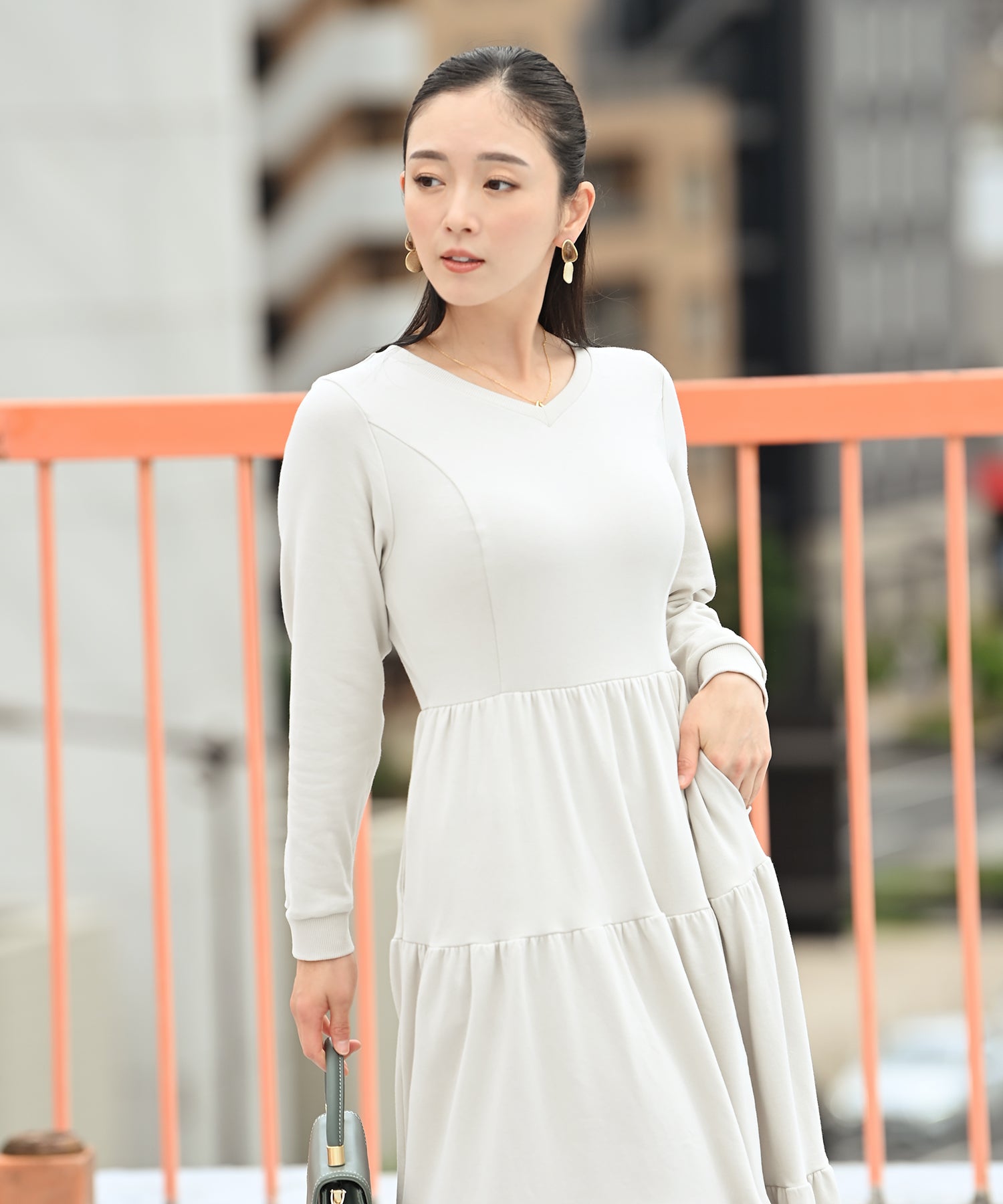 裏毛ティアードワンピース – ワンピース・ドレス – HEART CLOSET