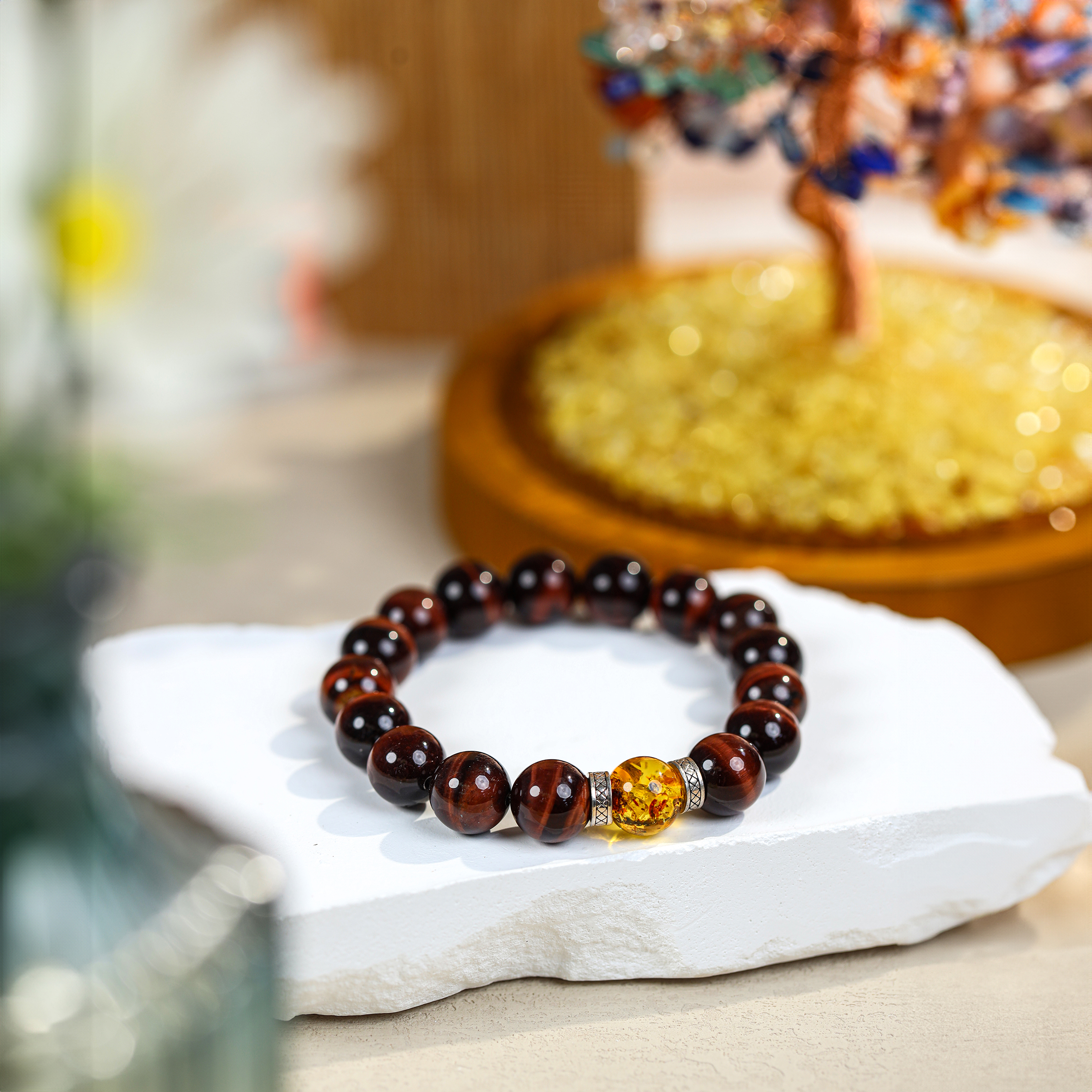 Hebes Red Tiger Eye Bracelet HC3271 - Hebes by Chloe