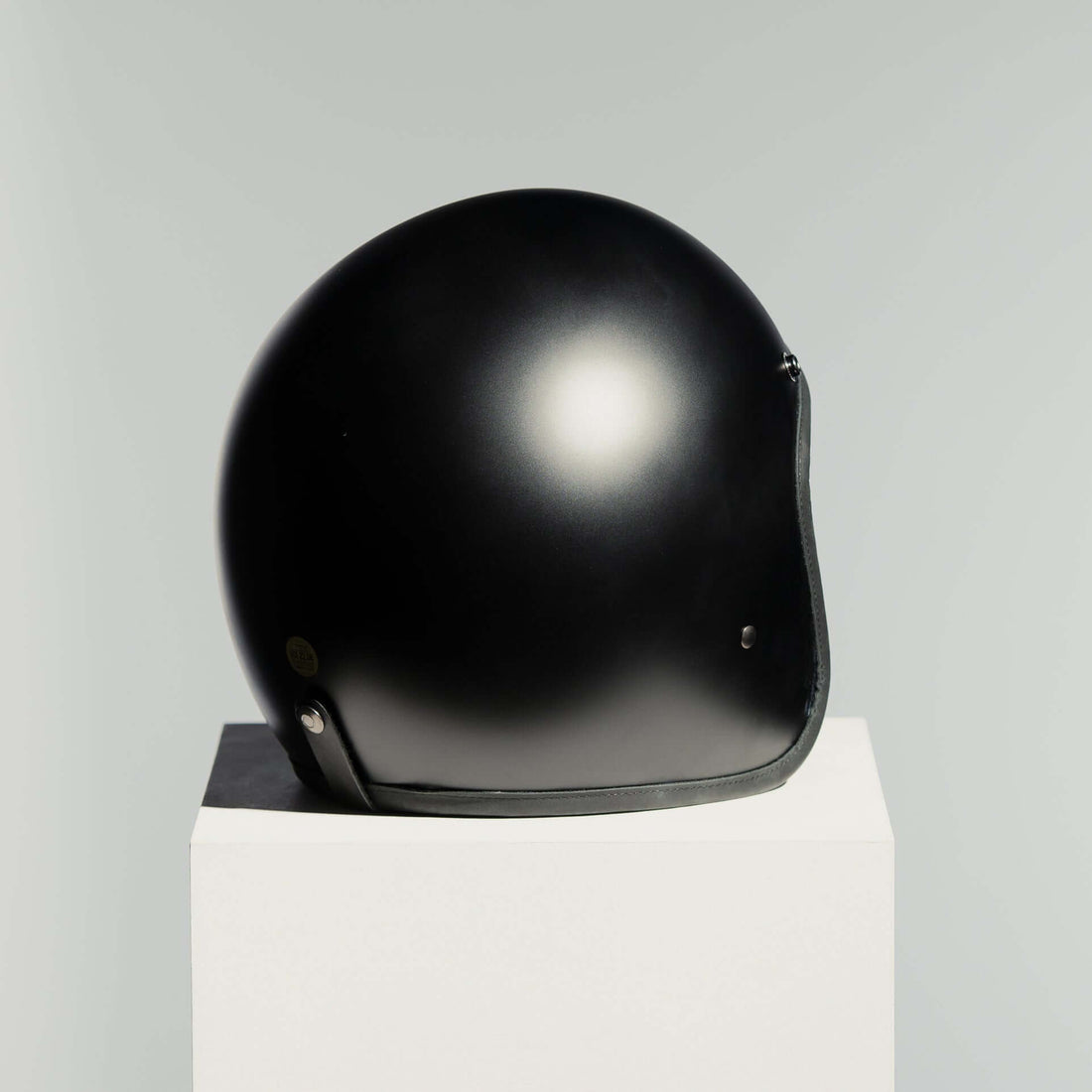 Hedonist Coal Matte Black Open Face Helmet Made-To-Order | HEDON