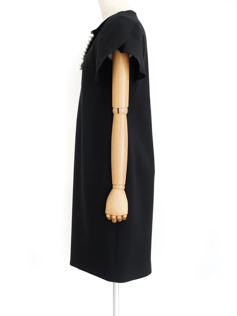 YOKO CHAN（ヨーコチャン）フレアスリーブパールスリットラインドレス