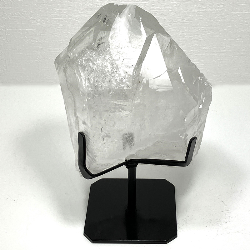 メノウ原石水晶付き（ブルー）約200g No,3635｜置物/彫り物 | 天然石